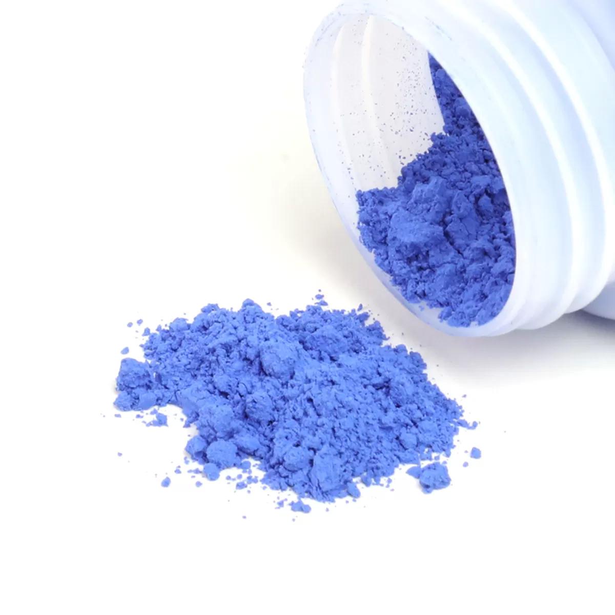 Chalk powder bottle for chalk line reel-blue 60gr PP